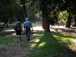  promeneurs dans le parc de la Villa Borghèse